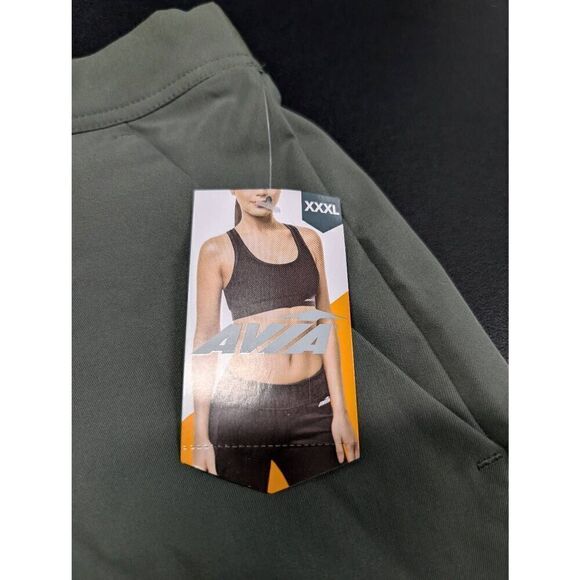 NWT Avia Cargo Skirt Hike Skort Casual Green Midnight Mini Skirt Side Slit High - Picture 4 of 8